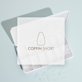 Refill Full Cover Nail Tip - Coffin Short Size 2